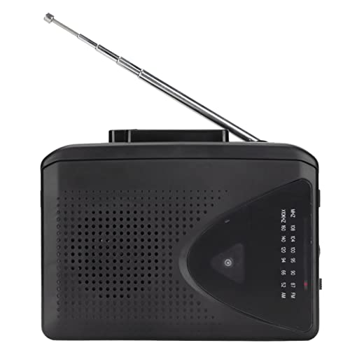 Kassettenspieler, AM FM, tragbarer Kassettenspieler im klassischen Stil, eingebaute Lautsprecher mit verlustfreiem HiFi-Sound, multifunktionales Radio, unterstützt Batterie, USB-Stromversorgung von Lazmin112