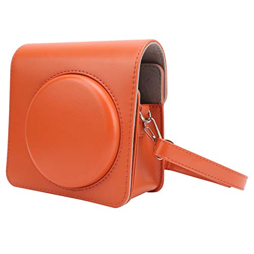 Lazimin Schulterkameratasche, tragbare PU-Lederkamera-Schutzhülle mit Schultergurt, passend für Instax Square SQ1-Kamera(Orange) von Lazmin112