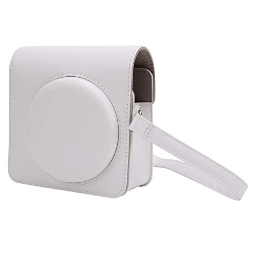 Lazimin Schulterkameratasche, tragbare PU-Lederkamera-Schutzhülle mit Schultergurt, passend für Instax Square SQ1-Kamera(Weiß) von Lazmin112