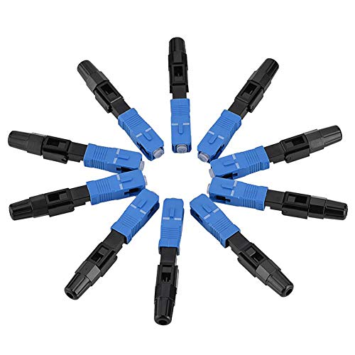 Lazmin 10Pcs SC/UPC Glasfaserstecker, Singlemode Fast Adapter Glasfaser Quick Connector Kit für FTTH ODF Lazmin 10Pcs SC/UPC Glasfaserstecker, Singlemode Fast Adapter Glasfaser Quick Connector Kit für FTTH ODF von Lazmin112
