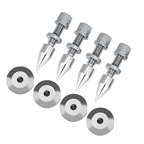 Lazmin Stoßfeste Lautsprecher-Kegel-Basis-Pads, 4 Paare Kupfer-Lautsprecher-Spike-Set-Lautsprecher Audio-Verstärker-Lösung Ständer-Kegel-Füße Lazmin Stoßfeste Lautsprecher-Kegel-Basis-Pads, 4 Paare Kupfer-Lautsprecher-Spike-Set-Lautsprecher Audio-Verstärker-Lösung Ständer-Kegel-Füße von Lazmin112