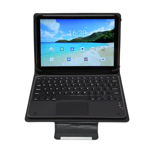 Lazmin112 10,1-Zoll-FHD-Bildschirm, 8 GB RAM, 256 GB ROM, Dual-, 5G WLAN, 4G LTE, Büro-Tablet Zum Lesen, Business und Gaming mit Tastatur und Hülle (EU-Stecker) von Lazmin112