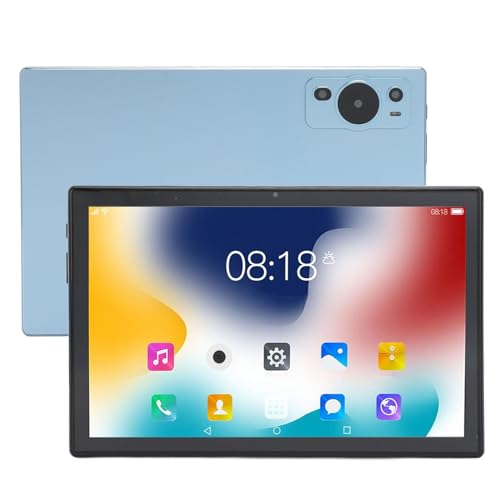 Lazmin112 10,1-Zoll-HD-Tablet, 2560 X 1600 IPS-Display, 10 Core 8 GB RAM 256 GB ROM Android 13 Tablet, 5G WiFi BT5.2 4G Calling Tablet, 8 MP 16 MP Kamera, GPS FM, 8000 MAh, für (Blue) von Lazmin112