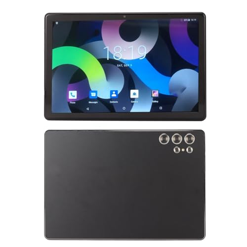 Lazmin112 10,1-Zoll-HD-Touchscreen-Tablet mit Octa-Core-CPU, 12 GB RAM, 256 GB Speicher, Langer Akkulaufzeit, 4GLTE-Mobiltelefonie (Black) von Lazmin112