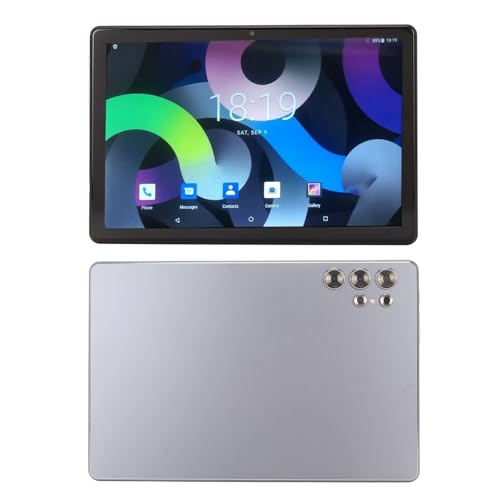 Lazmin112 10,1-Zoll-HD-Touchscreen-Tablet mit Octa-Core-CPU, 12 GB RAM, 256 GB Speicher, Langer Akkulaufzeit, 4GLTE-Mobiltelefonie (Grey) von Lazmin112