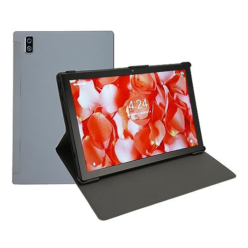 Lazmin112 10,1-Zoll-Tablet, 6 GB RAM, 128 GB ROM, Octa-Core-Dual-Kamera, 4G LTE, 5G WiFi, 3 Kartensteckplätze mit Hülle, HD-Bildschirm, Octa-Core-CPU, 7000-mAh-Akku, für12.0 (EU-Stecker) von Lazmin112
