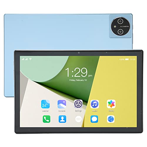 Lazmin112 10,1-Zoll-Tablet, 8-Core-CPU-FHD-Tablet, 8 GB 256 GB 5G WiFi 4G-Anruf-Tablet, Dual-SIM-Dual-Standby, 7000-mAh-USB-C-Schnelllade-Tablet, 128 GB Erweitert (Blau) von Lazmin112