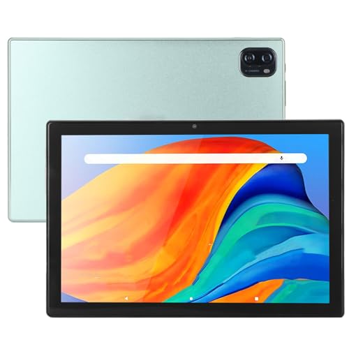 Lazmin112 10,1-Zoll-Tablet, MTK6762 Octa Core Tab, 16 GB RAM, 1 TB ROM, 13 MP 16 MP Kamera, 4G LTE 5G WiFi BT FM OTG, 8000 MAh Großer Akku, Android 13, für Office-Spiele (Green) von Lazmin112