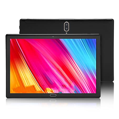 Lazmin112 10,1-Zoll-Tablet, für Android 11 8 GB RAM 128 GB ROM Octa-Core-Tablet, 5G WiFi 1080P FHD IPS 5 MP 13 MP Dual-Kamera-Anruf-Tablet, 2 Telefonkarten Unterstützt, 6000 MAh (Schwarz) von Lazmin112
