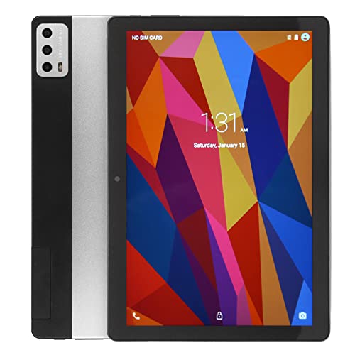 Lazmin112 10,1-Zoll-Tablet, für Android11, 2,4 G 5 G, 5800 MAh Typ C, Wiederaufladbar, 8 GB RAM, 256 GB ROM, 1920 X 1200, Vorderseite 5 MP, Rückseite 13 MP, MT6592 Octa Cores, Silber von Lazmin112