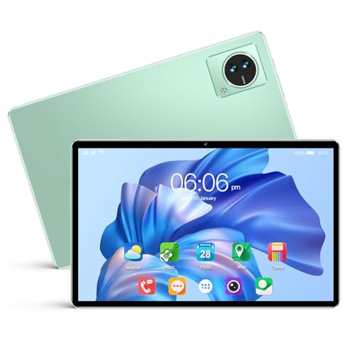 Lazmin112 10,1-Zoll-Tablet mit 8 GB RAM, 256 GB ROM, FHD-Display, Zwei Lautsprechern, 5G-WLAN, 7000-mAh-Akku (EU-Stecker) von Lazmin112