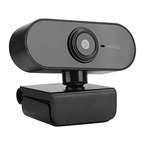 Lazmin112 1080P Computerkamera mit Mikrofon, HD USB Desktop Free-Drive 360-Grad-Drehung Clip-On-Webcam für Videoanrufe/Online-Konferenzen/Remote-Klassen (Schwarz) von Lazmin112