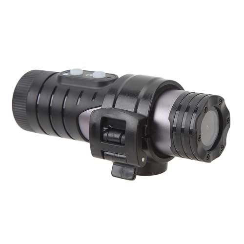 Lazmin112 1080P Helmkamera, 12 MP WiFi Full HD -Motorrad-Recorder, 120 Weitwinkel IP66 Wasserdichter Sport-DV für Skifahren, Radfahren, Tauchen Im Freien (dunkelgrau) von Lazmin112