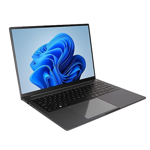 Lazmin112 16-Zoll-Laptop, IPS-HD-Display, Octa-Core-CPU, DDR5-Speicher, Umfangreiche Schnittstellen, Kommt mit Maus, 5400-mAh-Akku für Büro, Gaming, Streaming, Fernunterricht (16 GB + 1 TB von Lazmin112