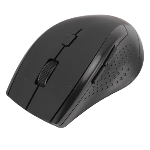 Lazmin112 2,4 G Drahtlose Mäuse, Laptop -Maus -Schnelldatenübertragung Kompakt mit Dem USB Empfänger für Desktop PC (BLACK) von Lazmin112