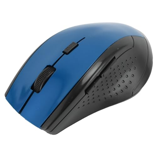 Lazmin112 2,4 G Drahtlose Mäuse, Laptop -Maus -Schnelldatenübertragung Kompakt mit Dem USB Empfänger für Desktop PC (BLUE) von Lazmin112