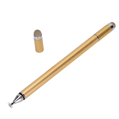 2 in 1 Hochpräziser Saugnapf Stylus Disc Pen, Professioneller Kapazitiver Touchscreen-Stift mit Schutzhülle für Handys Tablets Notepad (Gold) von Lazmin112