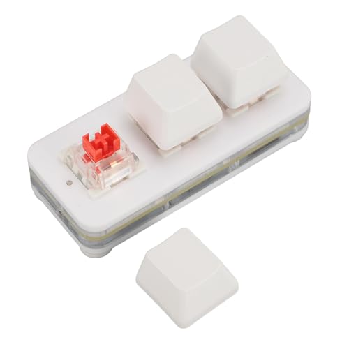 Lazmin112 3-Tasten-Tastatur, USB, Mechanische Gaming-Tastatur, Individuell Programmierbare RGB-Tastatur, mit Speicherfunktion, Verknüpfungen, RGB-Hintergrundbeleuchtung, (White) von Lazmin112