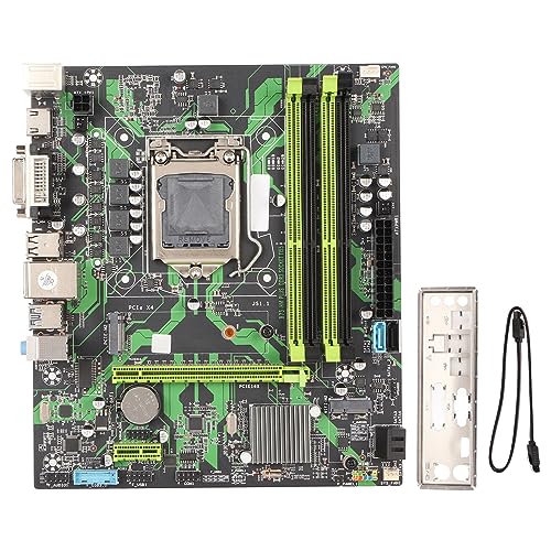 Lazmin112 ATX-Desktop-Motherboard für Core I7/i5/i3 mitM.2, VGA-HD-Ausgang, 3+1 Phasenstrom, 4 DDR3-Steckplätze, Mining von Lazmin112