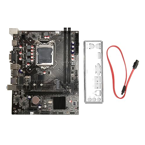 Lazmin112 B75A ATX-Computer-Motherboard, LGA 1155-Pin-CPU, DDR3x2, 16 GB, SATA USB VGA M.2, 100-M-Netzwerkkarte, für 2. 3. Core I3 I5 I7, für Celeron, für Pentium-Prozessoren von Lazmin112