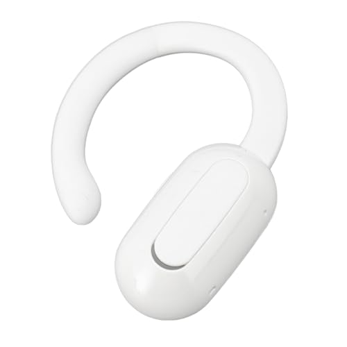 Lazmin112 BT 5.3-Kopfhörer, Verstellbarer Einzelner Externer Sound, Hängende Kabellose Ohrhörer mit Guter Leistung, Kompakter, Schnell Aufladbarer Kopfhörer für den Sport (White) von Lazmin112