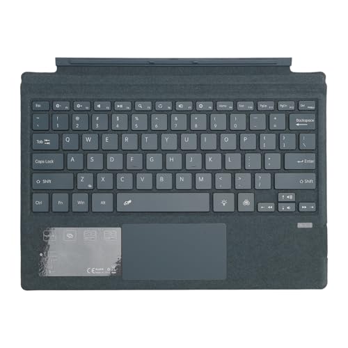 Lazmin112 BT Magnetische RGB-Tablet-Tastatur mit Hintergrundbeleuchtung und Gestensteuerungs-Touchpad für Pro 7+ 2021, Pro 7 2019, Pro 6 2018, Pro 5 2017, Pro 4 12,3 Zoll, Pro 3 2014 12 von Lazmin112