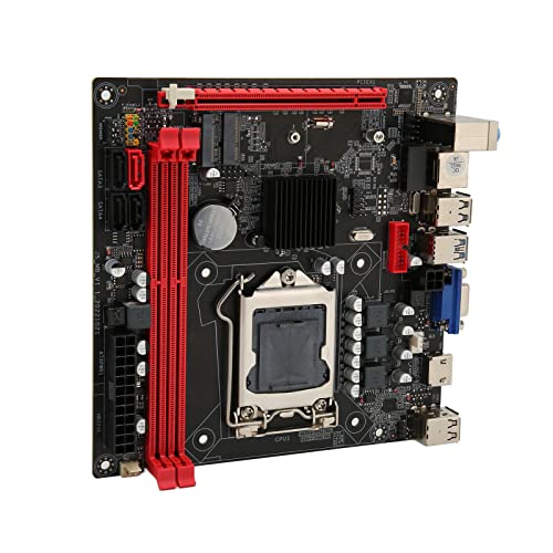 Lazmin112 Desktop-Motherboard, 2 X DDR3 LGA1155-Motherboard, 100M Netzwerk Multiphase Power PCIe 16X VGA HD Port Multiphase Power SATA3.0 Motherboard, für PC-Ersatz von Lazmin112