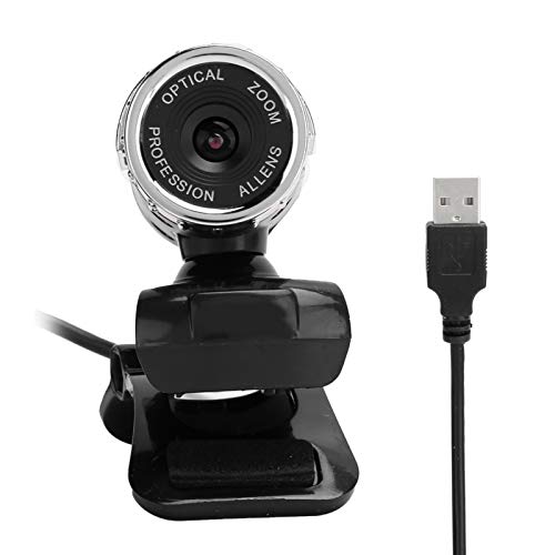 Lazmin112 Digitale PC-Kamera Webcam Eingebautes Mikrofon, Drehbare 1080P USB-Webkamera für Videoanrufe, Live-Übertragung (Silber) von Lazmin112