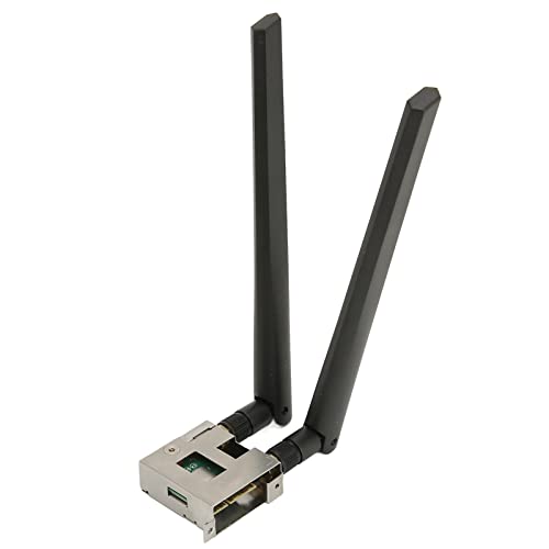 Lazmin112 Drahtlose WLAN-Adapterkarte, M.2 Key E 2.4G 5G 1.73Gbps 802.11 AC 2.4Ghz 5Ghz Dualband-WLAN-Adapterkarte mit Antenne für Prime für ROG für Strix für TUF von Lazmin112