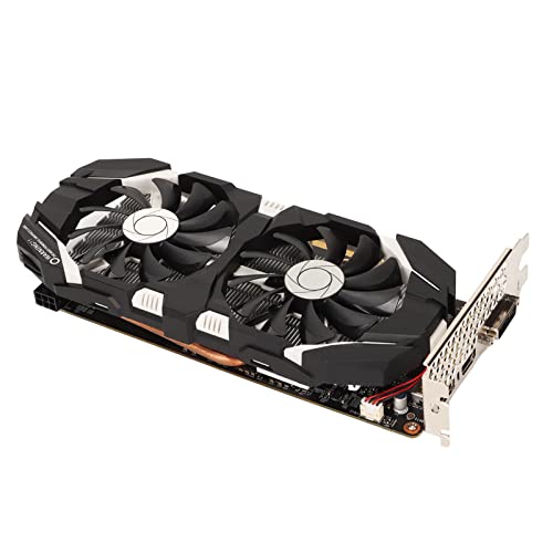 Lazmin112 GPU-Grafikkarte 1759 MHz Boost Clock 8008 MHz Speicherfrequenz 192 Bit Dual Fan 4K HDR Grafikkarte FüR Home Office Gaming (GTX 1060 6GB) von Lazmin112