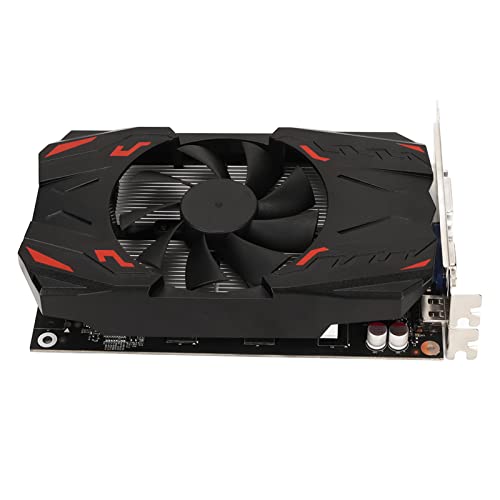 Lazmin112 GTS450 Gaming-Grafikkarte, 2 GB GDDR5-Speicher, 625 MHz, VGA, DVI-Ausgang, PCI Express X16 1.1 GPU-Grafikkarte mit Stabiler Wärmeableitung, für Desktop-PC von Lazmin112