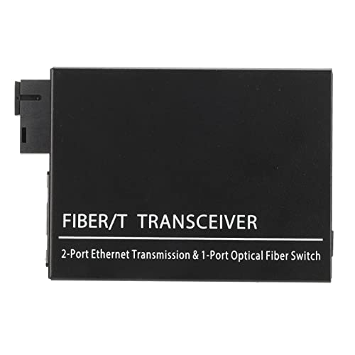 Lazmin112 Glasfaser-Transceiver, Tx1310nm Rx1550nm Einzelfaser-Singlemode, Optischer RJ45-Port-Transceiver, mit SC-Port, CAT5E CAT6 10M 100M 1000Mbps, 100 Bis 240V Lazmin112 Glasfaser-Transceiver, Tx1310nm Rx1550nm Einzelfaser-Singlemode, Optischer RJ45-Port-Transceiver, mit SC-Port, CAT5E CAT6 10M 100M 1000Mbps, 100 Bis 240V von Lazmin112