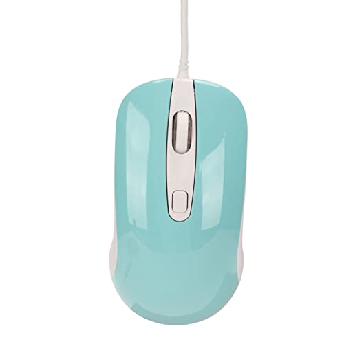 Lazmin112 Kabelgebundene Gaming-Maus, RGB-Hintergrundbeleuchtung, Bis zu 3500 DPI Einstellbar, 4 Tasten, Ergonomisches Design, Kabelgebundene Computermaus mit USB-Schnittstelle (Blau) von Lazmin112