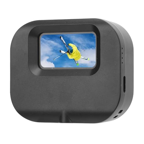 Lazmin112 Katzenhalsband-Kamera, 1080P Kabellose Sportkamera mit Halsband, Videoaufnahmen, Weitwinkel, Action-Kamera für Katzen, Hunde, Draußen und Drinnen (Black) von Lazmin112
