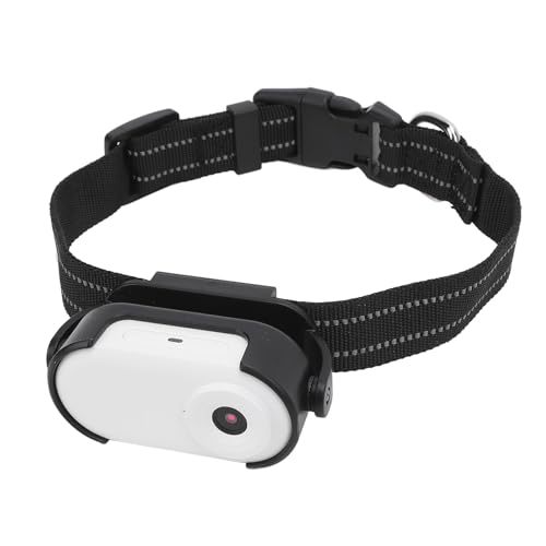 Lazmin112 Katzenhalsband-Kamera, 1080P Kabellose Sportkamera mit Halsband, Videoaufnahmen, Weitwinkel, Action-Kamera für Katzen, Hunde, Draußen und Drinnen (White) von Lazmin112