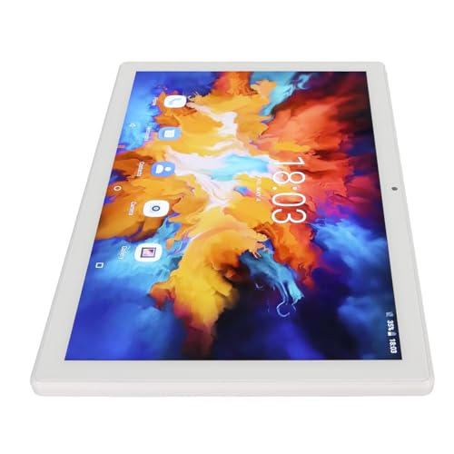 Lazmin112 M11 10,1-Zoll-Tablet für Android 11, Octa Core 12 GB RAM 256 GB ROM 5G WiFi 4G LTE-Anruftablett, HD-Display, 12 MP 24 MP Kamera, 8800 MAh Akku, für Büro, Zuhause, Schule (White) von Lazmin112