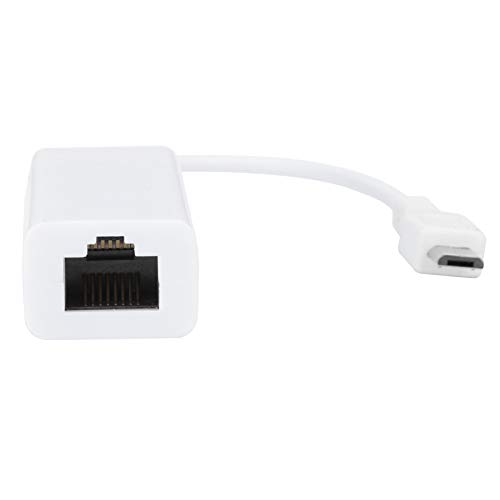 Lazmin112 Micro-USB-auf-RJ45-Ethernet-Port-Netzwerkkartenadapter für Raspberry Pi1.3/W Motherboard, Unterstützt 10/100 Mbit/s, Halb-/Vollduplex von Lazmin112