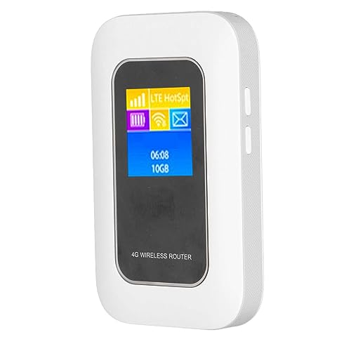 Mobiler WLAN-Hotspot, 5G 4G LTE Entsperrtes WLAN-Hotspot-Gerät, Tragbarer Computer-Router mit SIM-Kartensteckplatz, Bis zu 10 Benutzer, 3000-mAh-Akku, für Unterwegs von Lazmin112