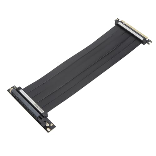 Lazmin112 PCIe 4.0 X16 Riser-Kabel, Rechtwinklige PCIe-Buchse mit Hoher Geschwindigkeit, GPU-Verlängerungskabel für RTX3090ti RTX3090 RTX3070ti RTX3070 (300 mm) von Lazmin112