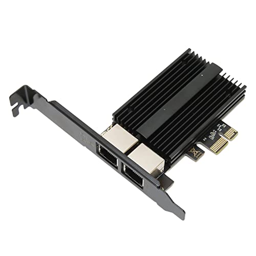 Lazmin112 PCIe-Netzwerkkarte, 2,5 Gbit/s Gigabit-Ethernet-Karte mit RJ45-Anschluss, Vergoldete Pins, WLAN-Adapter, Kompatibel mit Windows 7 8 10 11 OS X Desktop-PC von Lazmin112