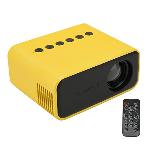 Lazmin112 -Projektor, 1080P HD LED-Augenschutz, Tragbarer Filmprojektor, AV, USB, Speicherkarte, 3,5-mm-Anschluss, Kindergeschenk, für Outdoor-Camping, Heimkino-Film von Lazmin112