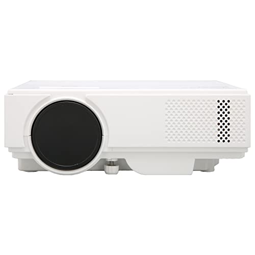 Lazmin112 -Projektor, Full HD 1080P 1500:1 Multifunktions-Wärmeableitung Breite Kompatibilität Tragbarer Projektor für Party-Unterhaltung zu Hause Im Freien 100-240V von Lazmin112