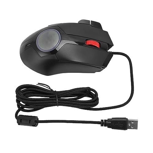 Lazmin112 RGB-Gaming-Maus, 6 Einstellbare DPI-Geschwindigkeiten, 8 Shortcut-Tasten, 13 Beleuchtungsmodi, Ergonomisches Design von Lazmin112