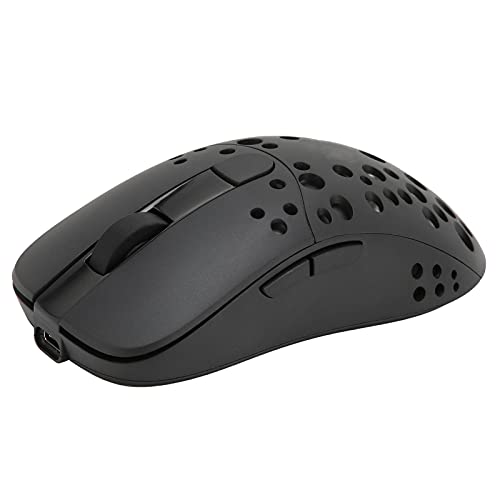 Lazmin112 RGB-Gaming-Maus Im Wabendesign, Kabellos/kabelgebunden, Wiederaufladbare 2-Modus-Gaming-Maus mit Sechsstufiger DPI-Einstellbarer Computermaus für -PC-Spieler von Lazmin112