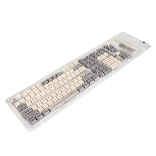 Lazmin112 Robuste PBT-Tastenkappen für Mechanische Tastaturen, Ergonomisches Design, 126 Tasten, Kompatibel mit den Meisten Tastaturen mit 61 Bis 108 Tasten, Einfache Installation, Nur von Lazmin112