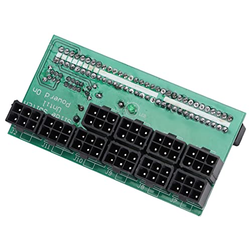 Lazmin112 Server Power Conversion Board,10 Stück 6Pin Grafikkarte 12V Netzteil Adapter Anschlussplatine,Firm State Capacitor Filtering,Computer Zubehör von Lazmin112