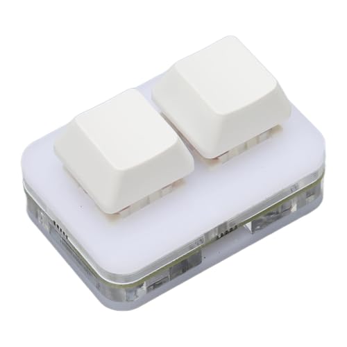 Lazmin112 Tastatur mit RGB-LED-Hintergrundbeleuchtung, Plug-and-Play-Gaming-Tastatur für, OS X, Pi, Telefon und Tablet, Individuelle Konfiguration, Speicherfunktion, (White) von Lazmin112