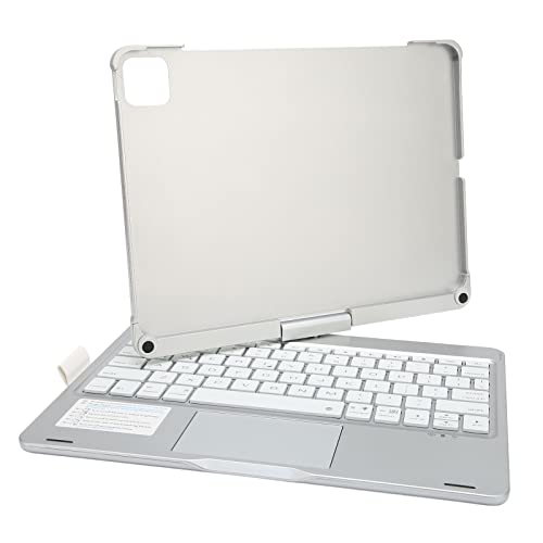 Lazmin112 Touchpad-Tastaturhülle, 7 Farben mit Hintergrundbeleuchtung, um 360 Grad Drehbar, Intelligente Schutzhülle mit Touchpad-Tastatur mit Klappständer-Design, für 10,9-Zoll-iOS-Tablet von Lazmin112