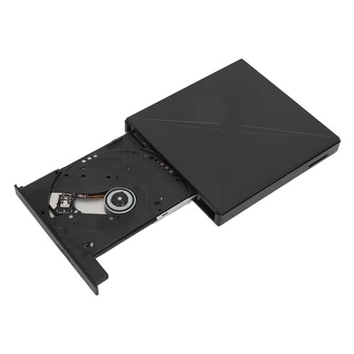 Lazmin112 USB 2.0 USB 3.0 Externes DVD-Laufwerk mit Hochgeschwindigkeitsspeicher, Kartenleser, Weitgehend Kompatibel, Multifunktional, Tragbar und Leicht für Laptop-Desktop von Lazmin112