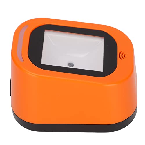 Lazmin112 USB-Barcode-Scanner, 640x480 30FPS Schnell Lesender Kabelgebundener 2D-Barcode-Scanner, Kompatibel mit, mit IOS, mit -System (Orange) von Lazmin112